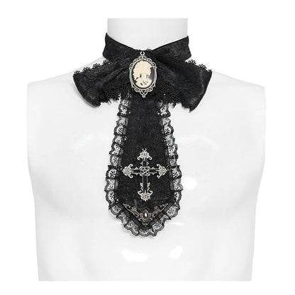 Midnight Reliquary Ruffled Collar detail view