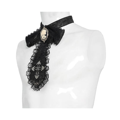 Midnight Reliquary Ruffled Collar detail view