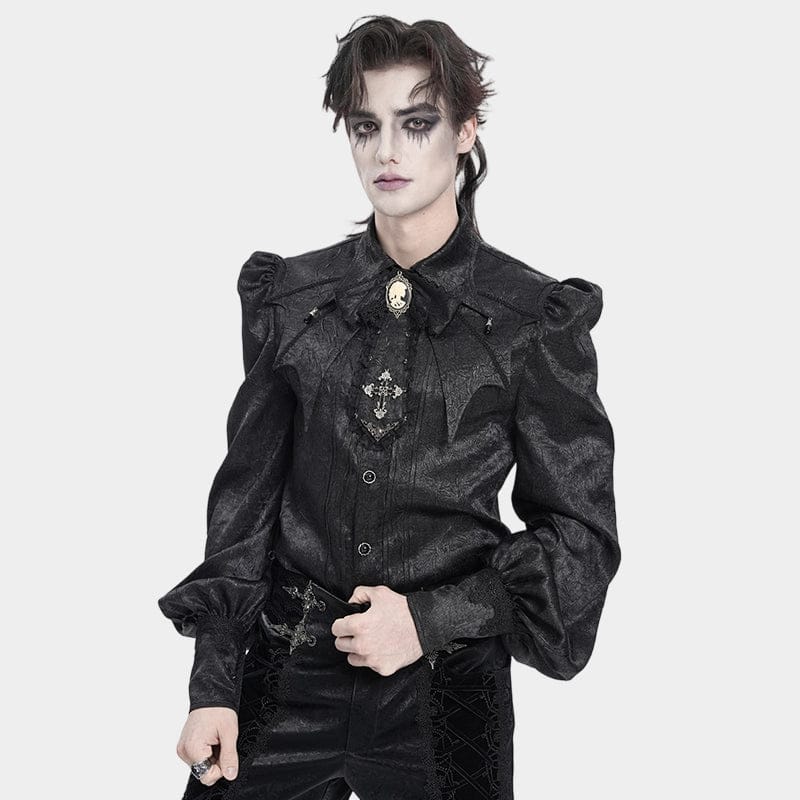 Midnight Reliquary Ruffled Collar detail view