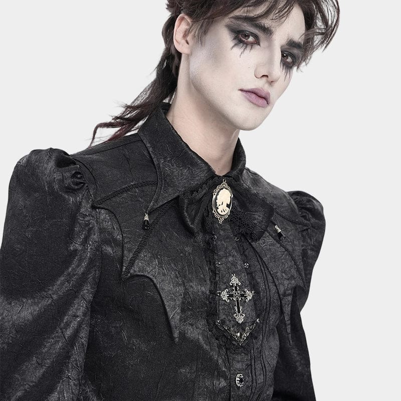 Midnight Reliquary Ruffled Collar detail view