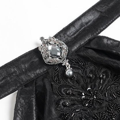 Cathedral Jewel Embroidered Collar detail view