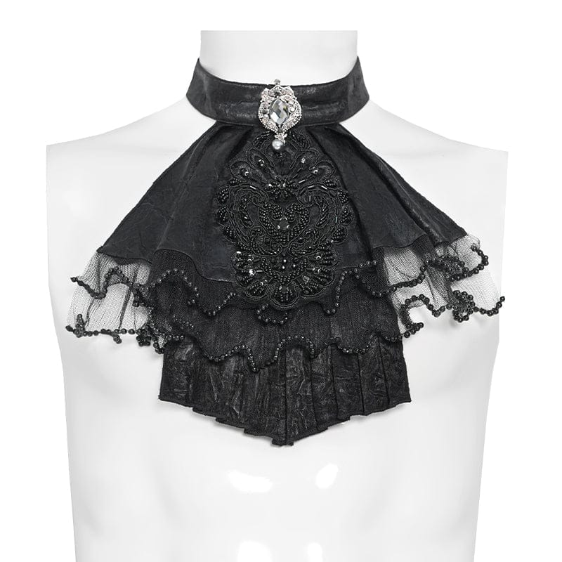 Cathedral Jewel Embroidered Collar detail view