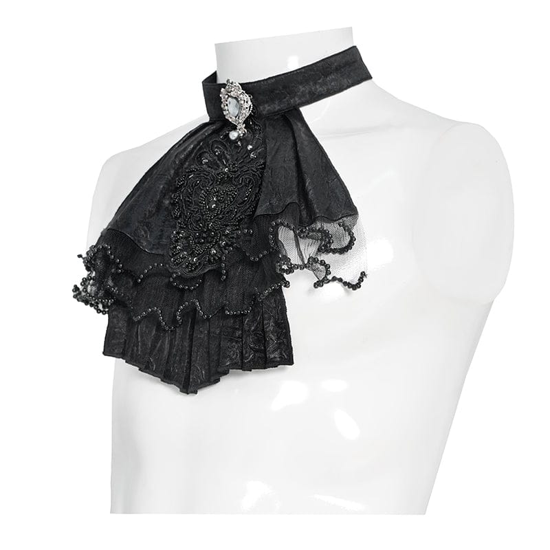Cathedral Jewel Embroidered Collar detail view