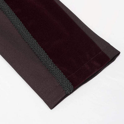 Crimson Regent Jacquard Tailcoat detail view