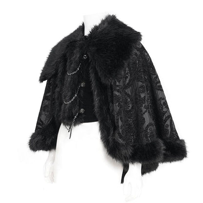 Blackthorn Court Faux Fur Cape
