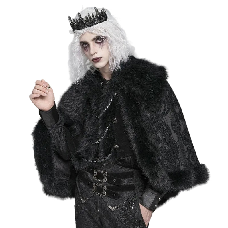 Blackthorn Court Faux Fur Cape
