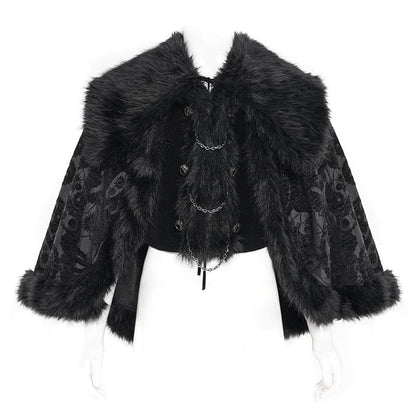 Blackthorn Court Faux Fur Cape