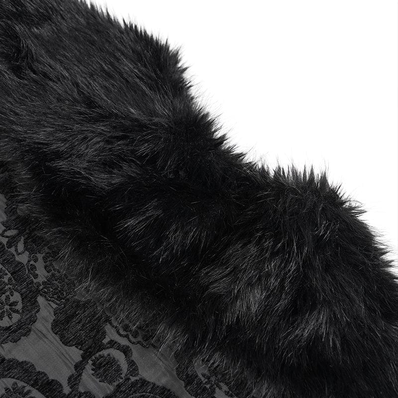 Blackthorn Court Faux Fur Cape