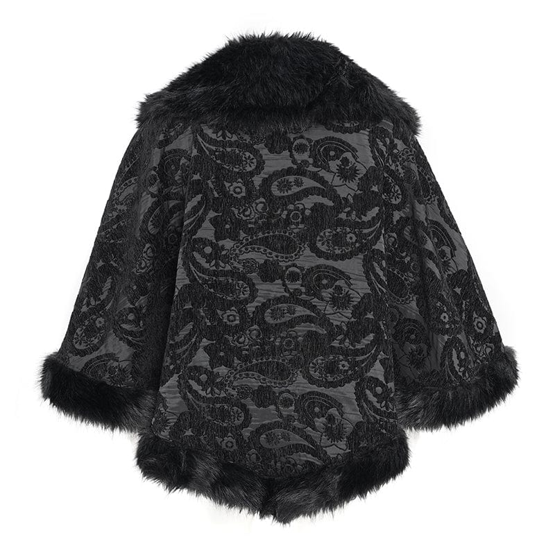 Blackthorn Court Faux Fur Cape