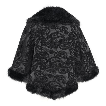 Blackthorn Court Faux Fur Cape