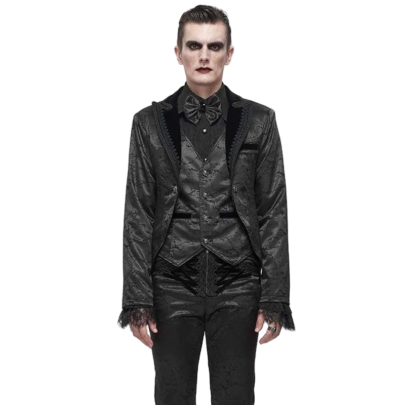 Midnight Versailles Floral Tailcoat front view