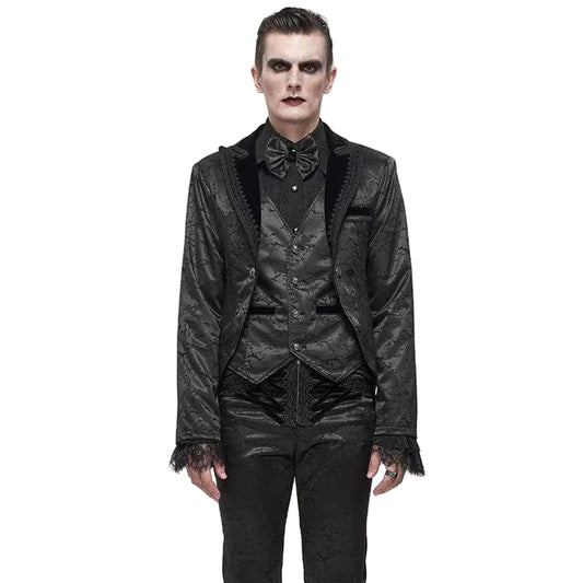Midnight Versailles Floral Tailcoat front view