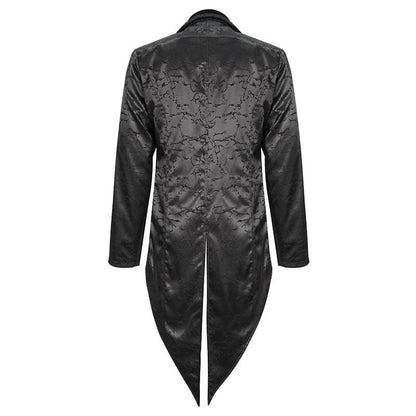 Midnight Versailles Floral Tailcoat detail view