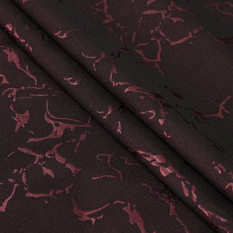 Crimson Versailles Floral Tailcoat detail view