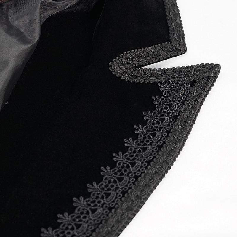 Crimson Versailles Floral Tailcoat detail view