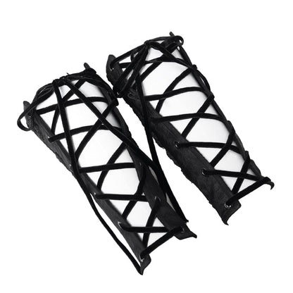 Nocturne Embroidered Velvet Arm Sleeves detail