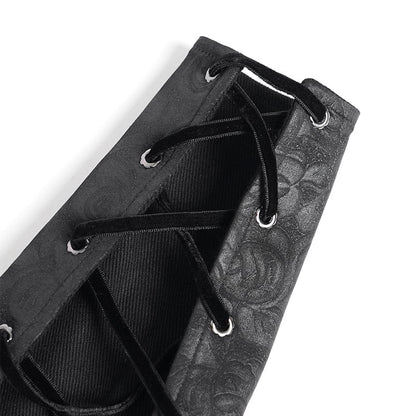 Nocturne Embroidered Velvet Arm Sleeves detail