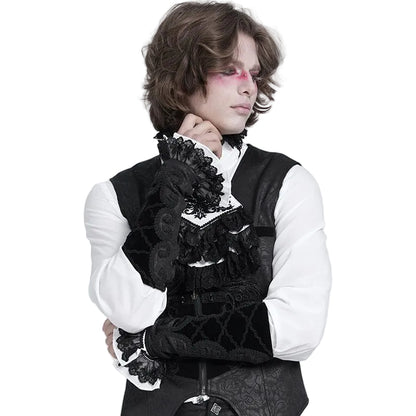 Nocturne Embroidered Velvet Arm Sleeves front view