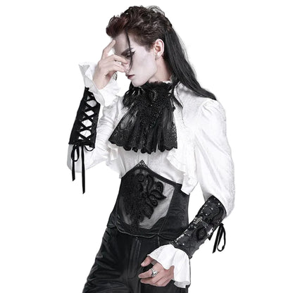 Black Covenant Studded Cross Gloves detail