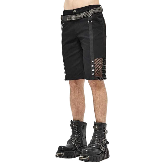Blackout Grid Rivet Mesh Shorts