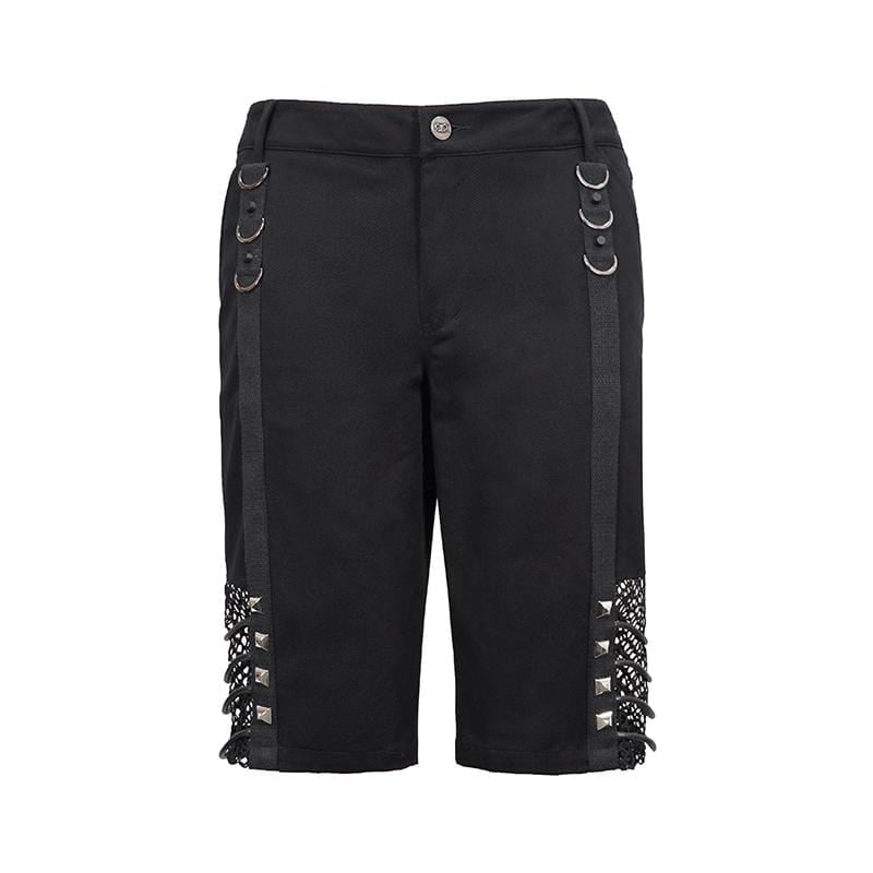 Blackout Grid Rivet Mesh Shorts