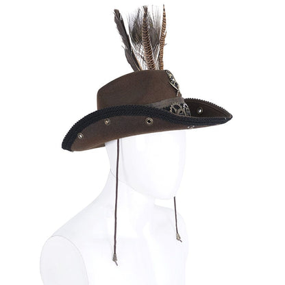Grave Rider Feather Cowboy Hat