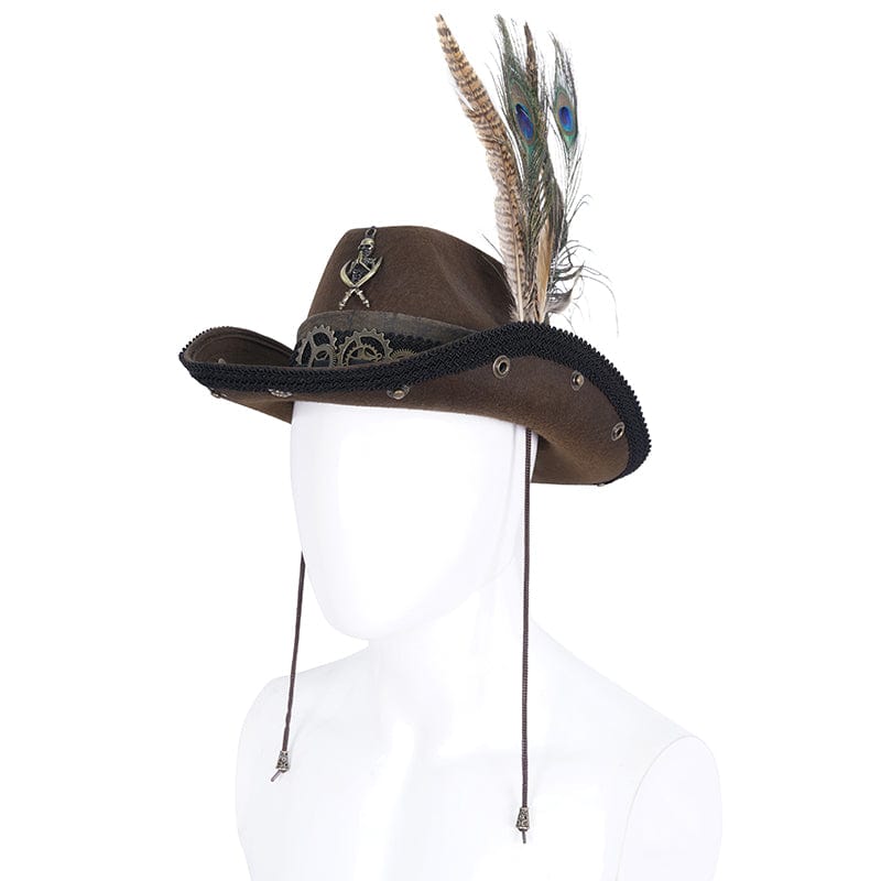 Grave Rider Feather Cowboy Hat