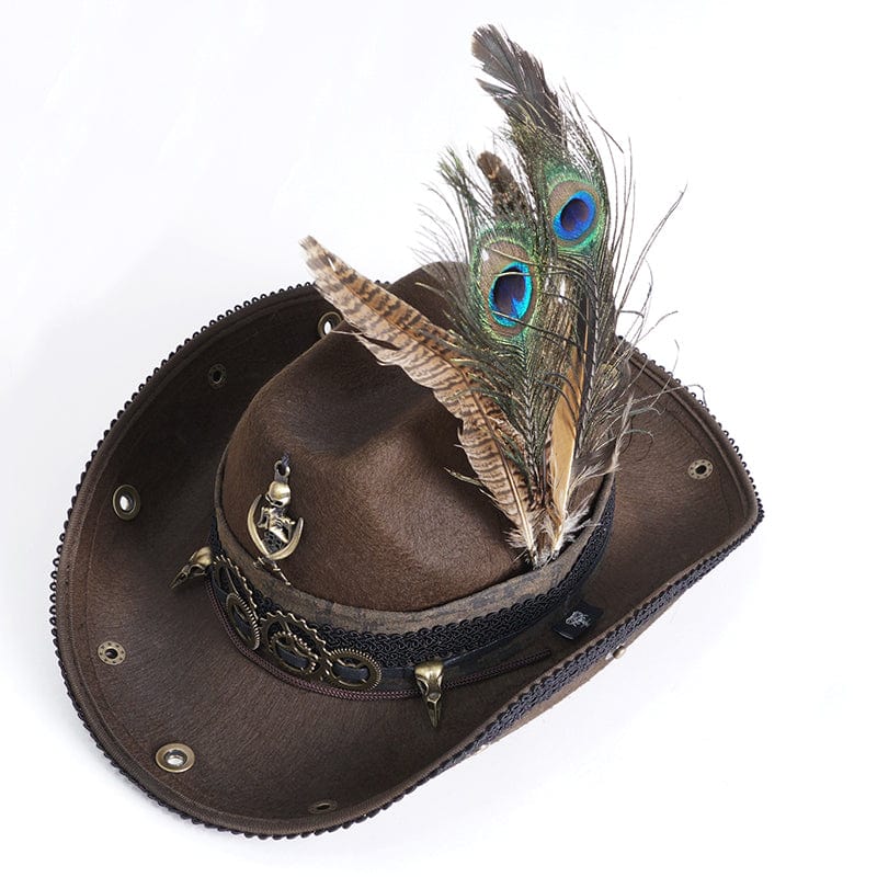 Grave Rider Feather Cowboy Hat