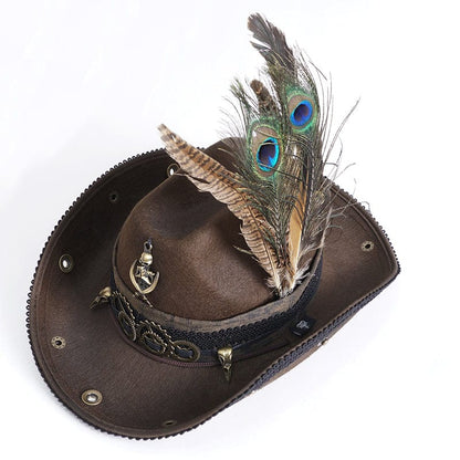 Grave Rider Feather Cowboy Hat