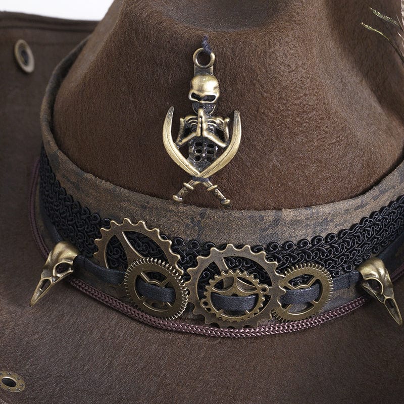 Grave Rider Feather Cowboy Hat