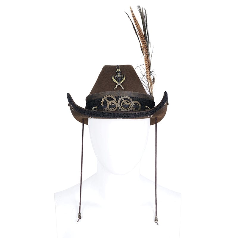 Grave Rider Feather Cowboy Hat