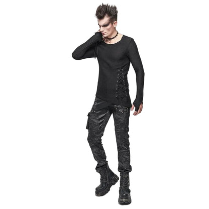 Fractured Veil Strappy Mesh Shirt