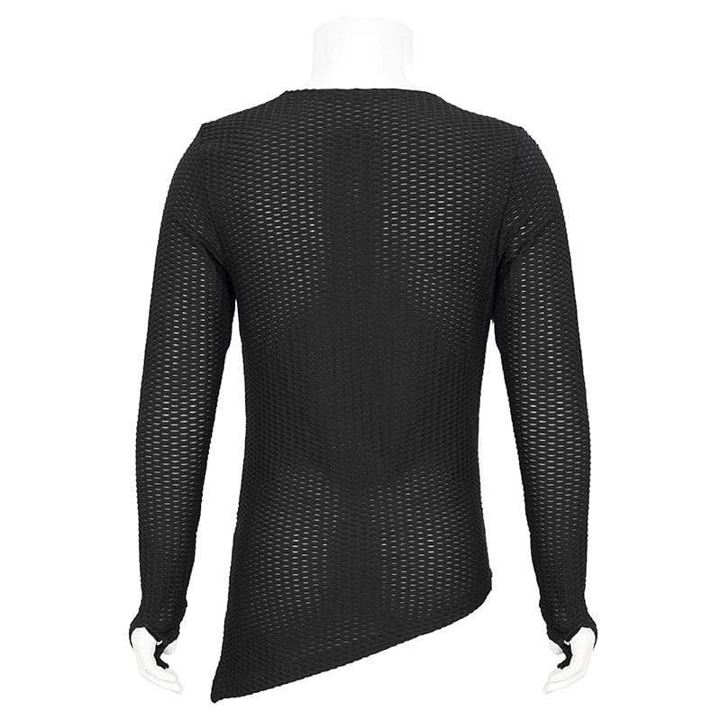 Fractured Veil Strappy Mesh Shirt