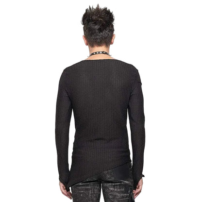 Fractured Veil Strappy Mesh Shirt