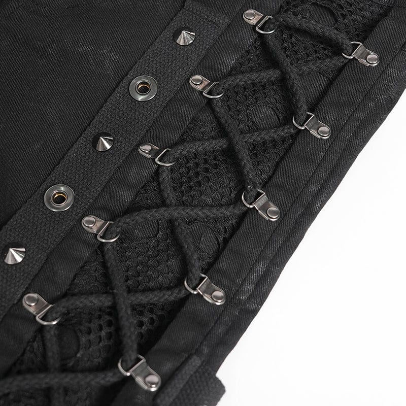 Razor Requiem Lace-Up Baggy Trousers