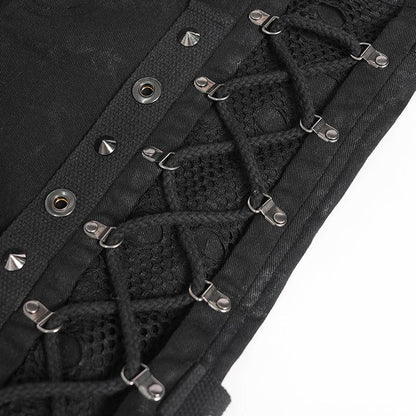 Razor Requiem Lace-Up Baggy Trousers