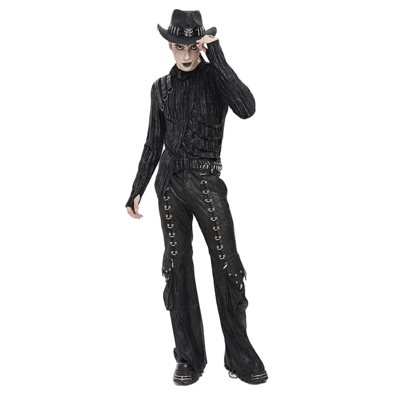 Razor Requiem Lace-Up Baggy Trousers