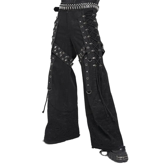 Razor Requiem Lace-Up Baggy Trousers