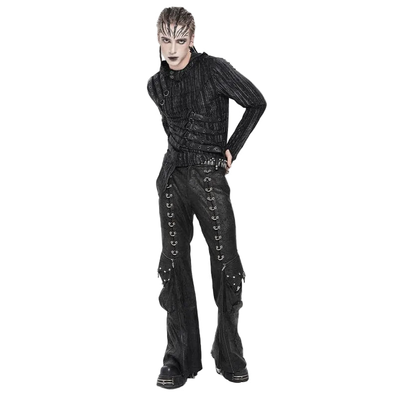 Razor Requiem Lace-Up Baggy Trousers