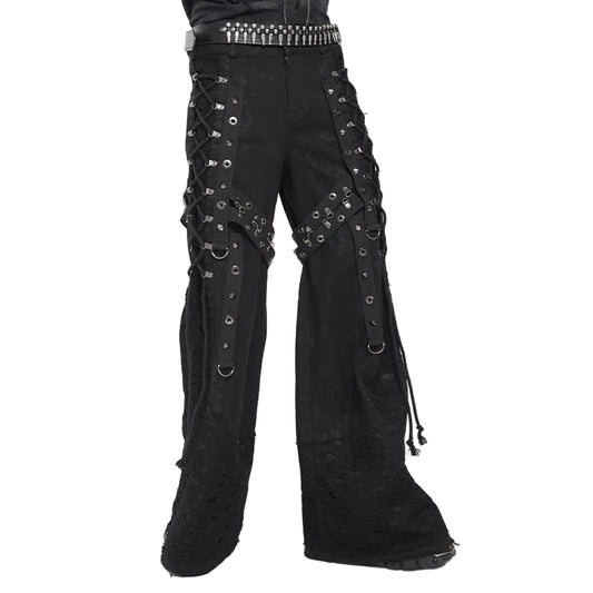Razor Requiem Lace-Up Baggy Trousers