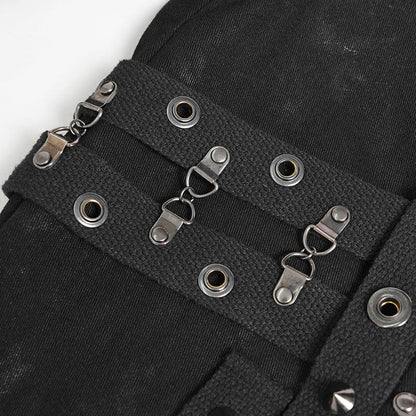 Razor Requiem Lace-Up Baggy Trousers
