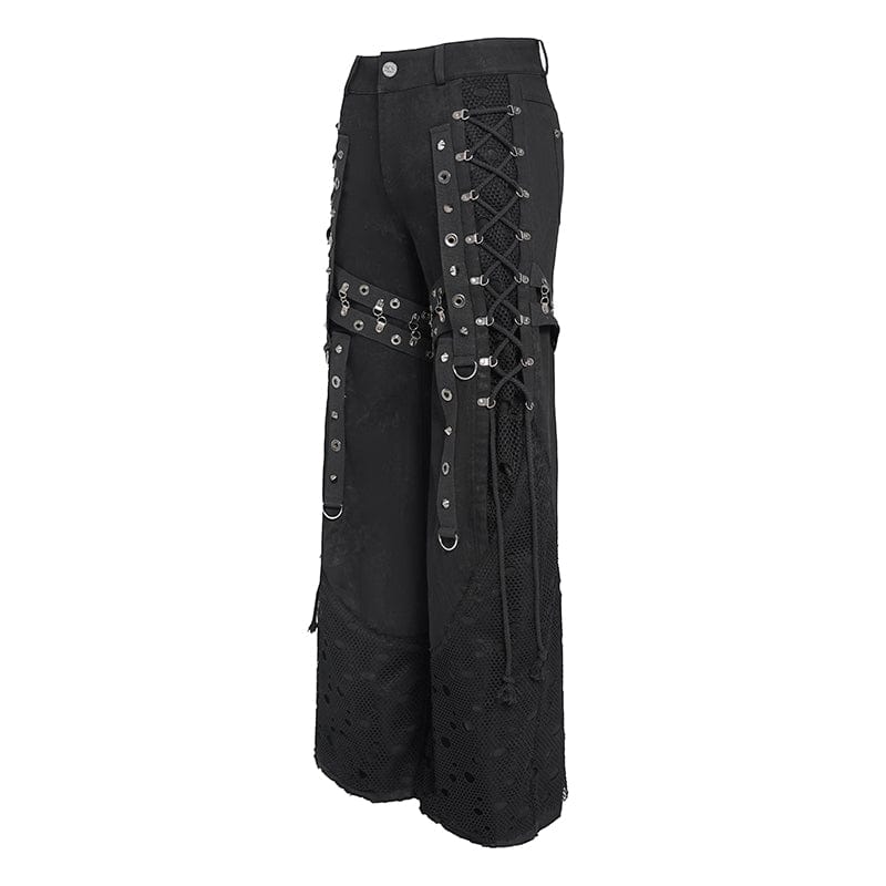 Razor Requiem Lace-Up Baggy Trousers