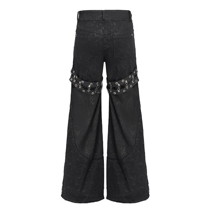 Razor Requiem Lace-Up Baggy Trousers