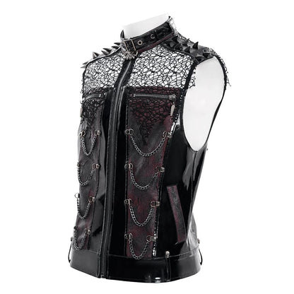Chain Reactor Mesh Patchwork Vest