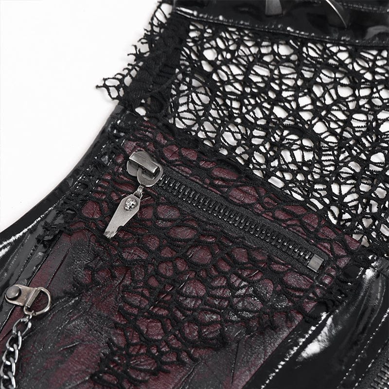 Chain Reactor Mesh Patchwork Vest