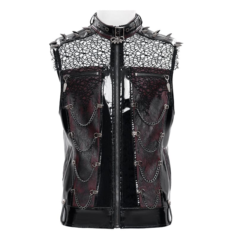 Chain Reactor Mesh Patchwork Vest