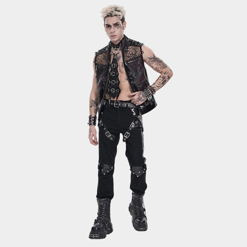 Chain Reactor Mesh Patchwork Vest