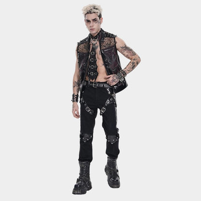 Chain Reactor Mesh Patchwork Vest