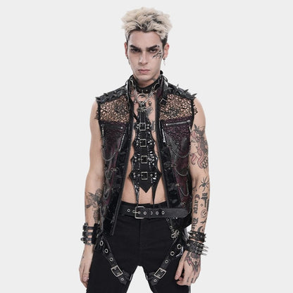 Chain Reactor Mesh Patchwork Vest