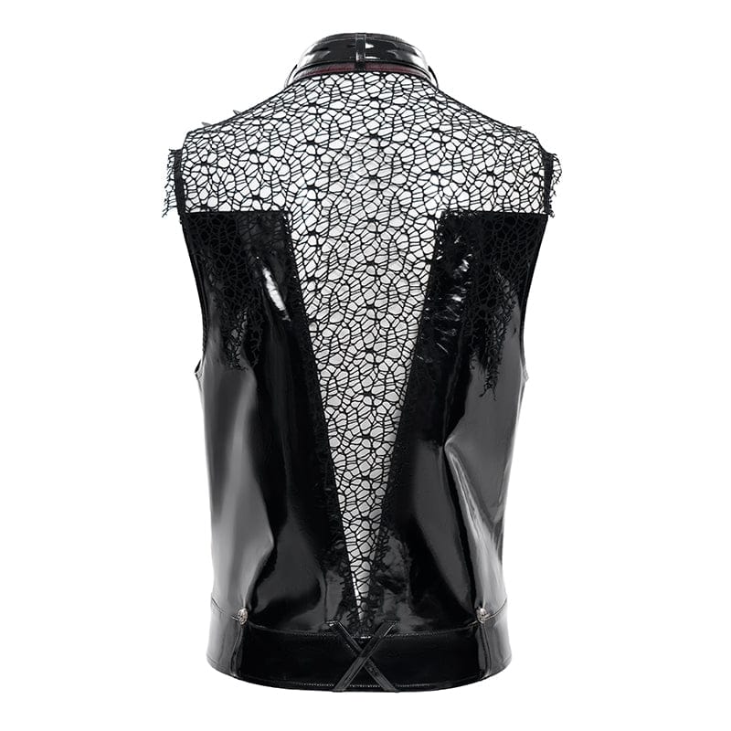 Chain Reactor Mesh Patchwork Vest